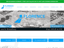 Tablet Screenshot of florencechurch.net